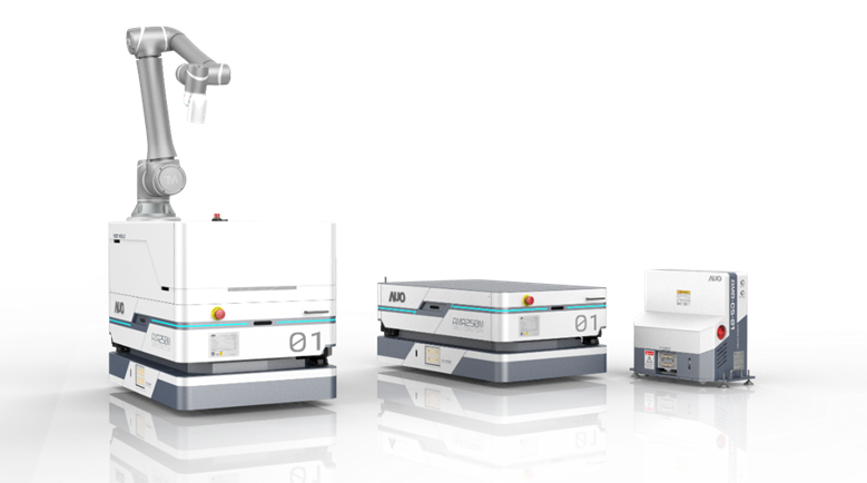 pg电子數位開發的自主式移動機器人（AMR250M），搭配全向輪並結合AI演算法、2D LiDAR、3D攝影機等技術，協助客戶實現產線全自動化
